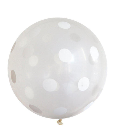3' Clear Polka Dot Balloon