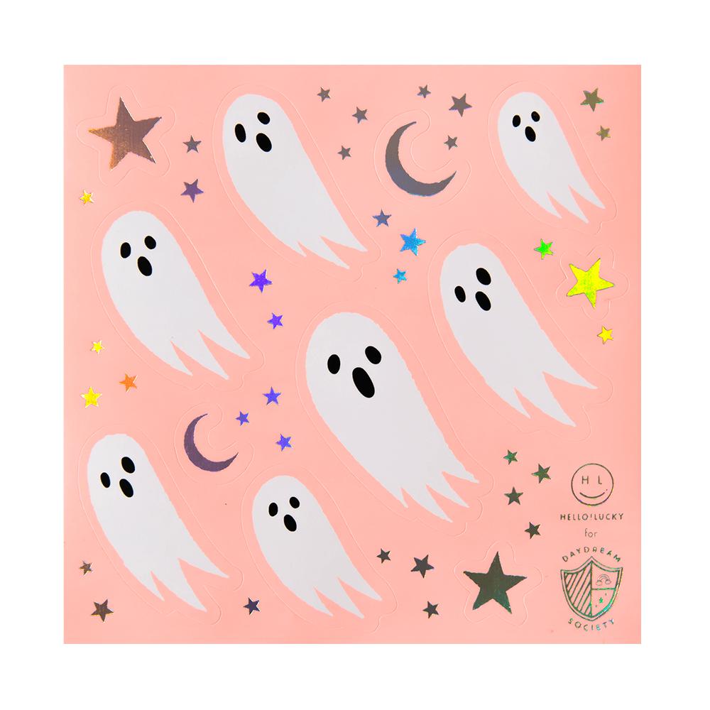 Spooked Ghost Stickers