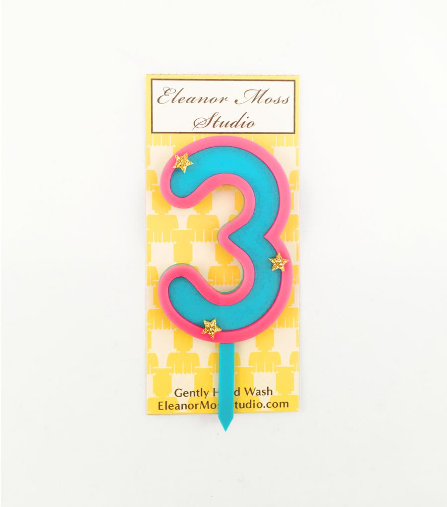 Bordered Number Candles