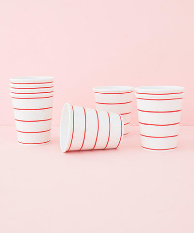Frenchie Striped Cups