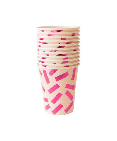 Pretty in Pink Confetti Cups