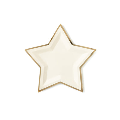 Gold Edge Star Plates