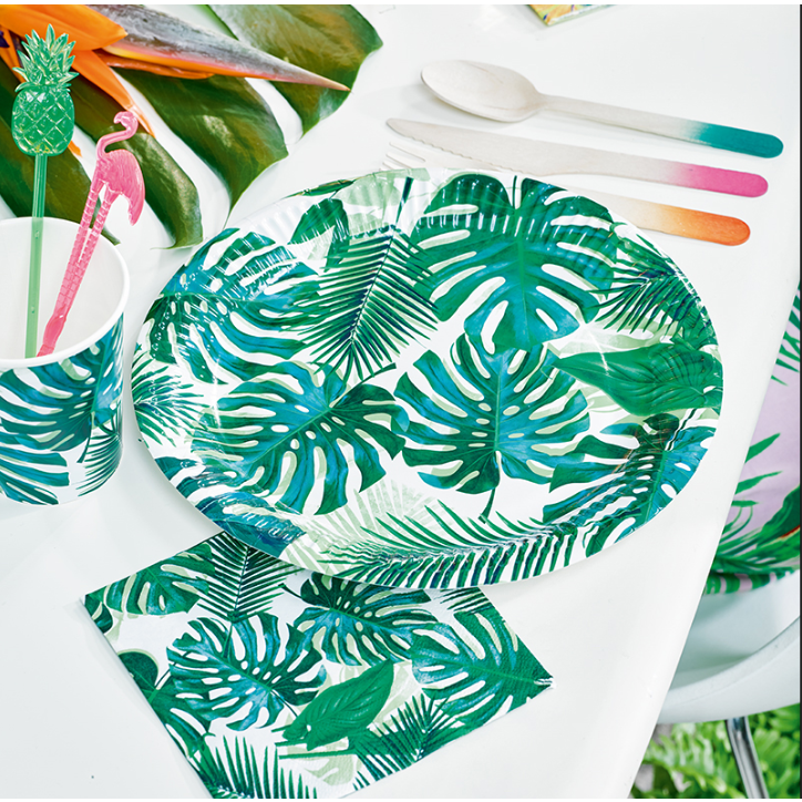 Eco Tropical Party Plates