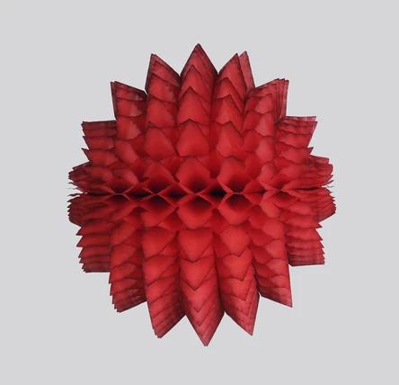Spiky Honeycomb Ball 40cm Traditional Red
