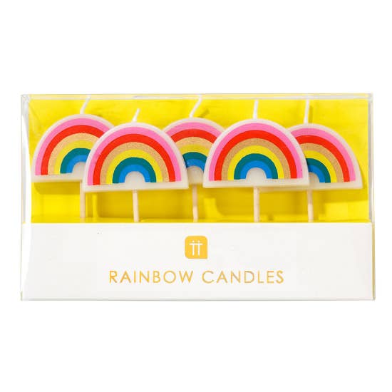 Bright Rainbow Shape Candles