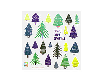 Evergreen Sparkle Stickers