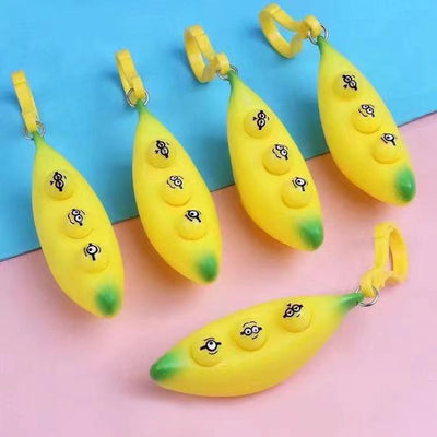 Banana Fidget Keychain