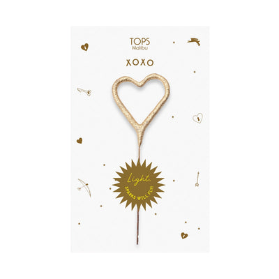 XO Heart Sparkler Card