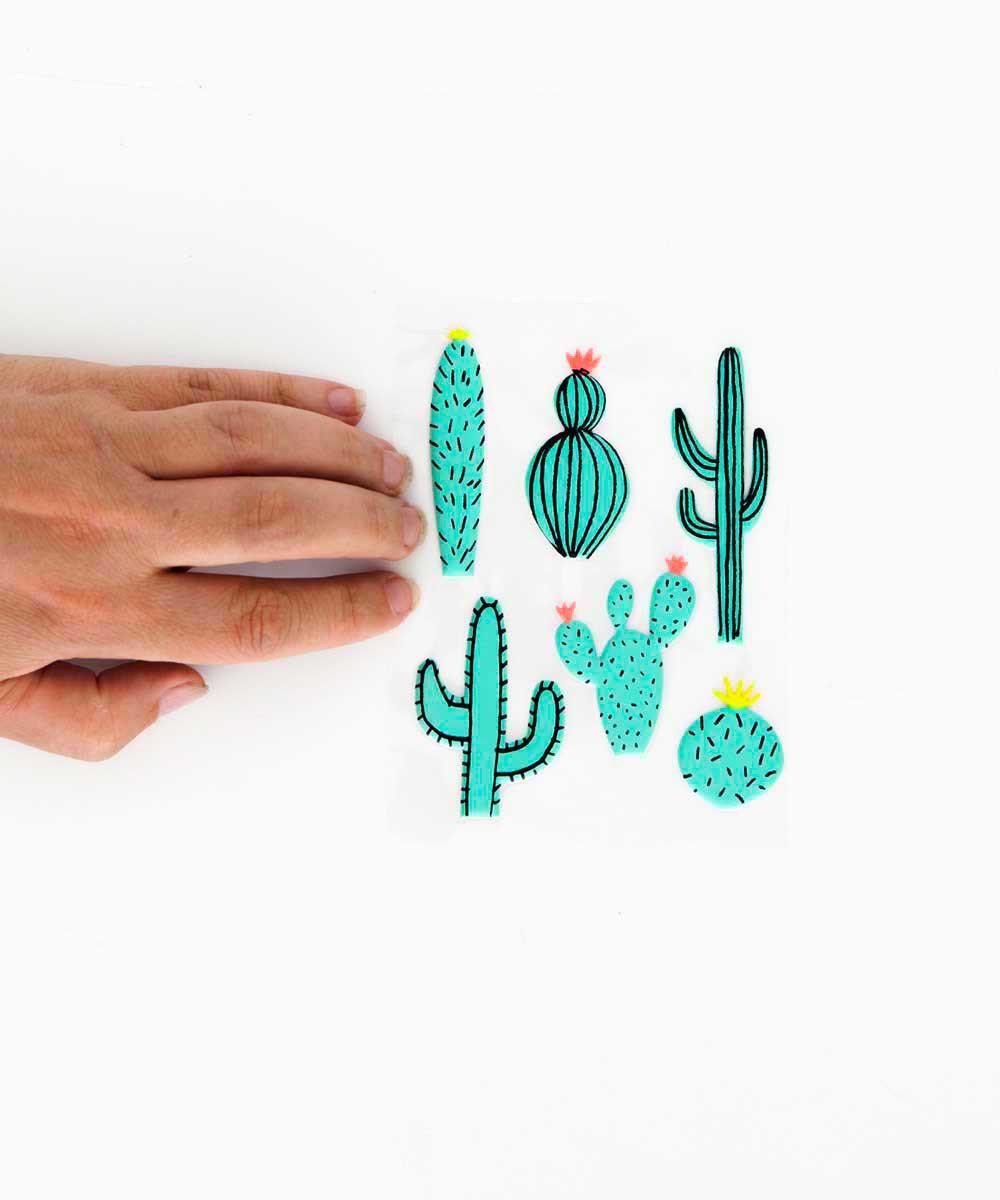 Puffy Cactus Stickers