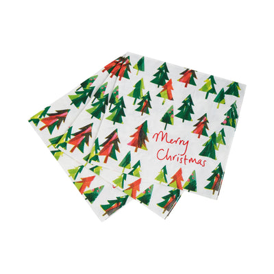 Recyclable Christmas Tree Napkins - 20 Pack